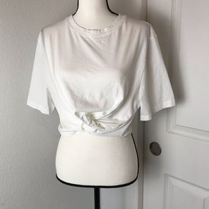 Topshop twist front tee